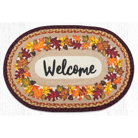 Palacedesigns 20 x 30 in. OP-395 Autumn Welcome Oval Patch PA3366075